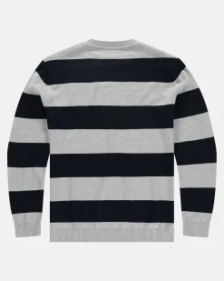 De Tijdloze Gebreide Yarn-Dyed Binnacle Sweater